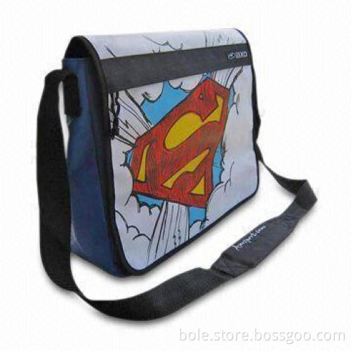 Synthetic Leather Briefcase with Superman Design Logo, OEM, ODM Offer Welcomed, Sized 36 x 30 x 11cm